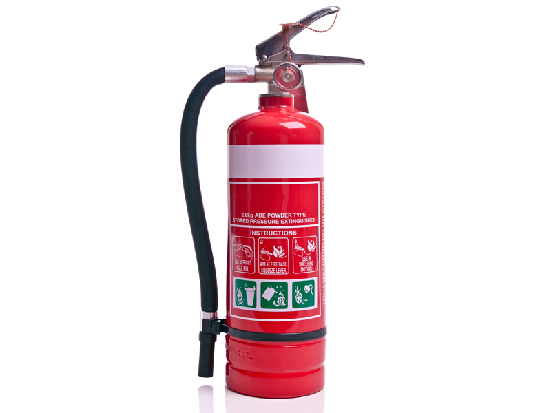 Kitchen deals fire extinguisher